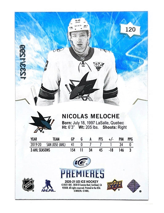 Nicolas Meloche 2020-21 Upper Deck Ice Premiers #120 - 1233/1299