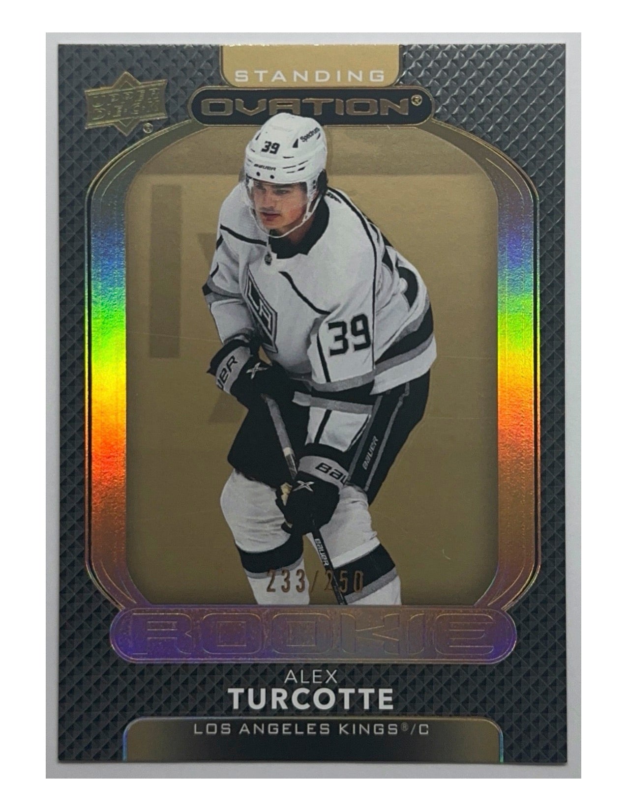 Alex Turcotte 2021-22 Upper Deck Ovation Gold Spectrum Rookies #127 - 233/250