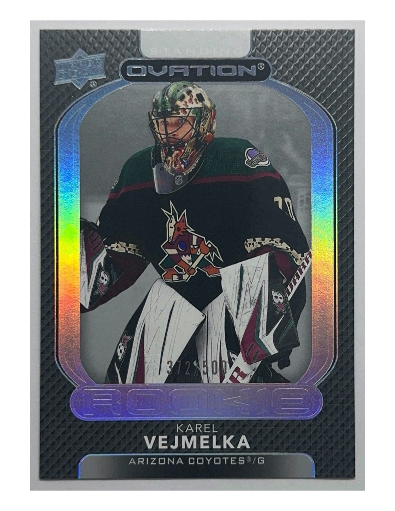 Karel Vejmelka 2021-22 Upper Deck Ovation Standing Ovation Rookies #139 - 372/500