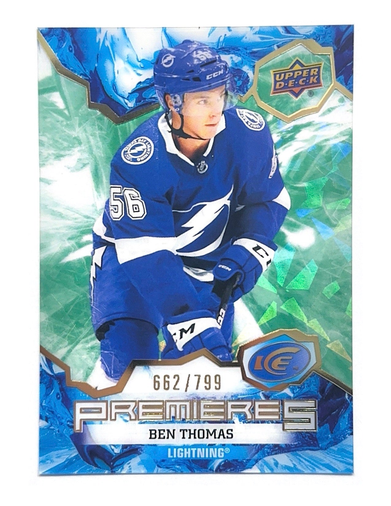 Ben Thomas 2021-22 Upper Deck Ice Premieres Green #170 - 662/799