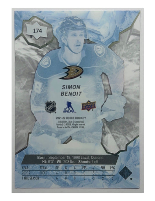 Simon Benoit 2021-22 Upper Deck Ice Premieres #174 - 1279/1299