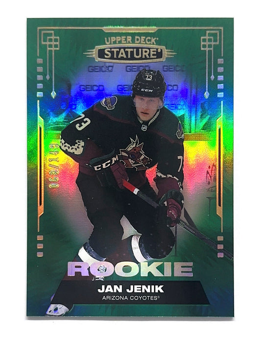 Jan Jenik 2021-22 Upper Deck Stature Green Rookie #179 - 068/149
