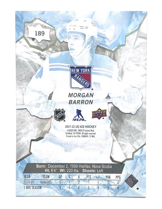 Morgan Barron 2021-22 Upper Deck Ice Premieres #189 - 908/999