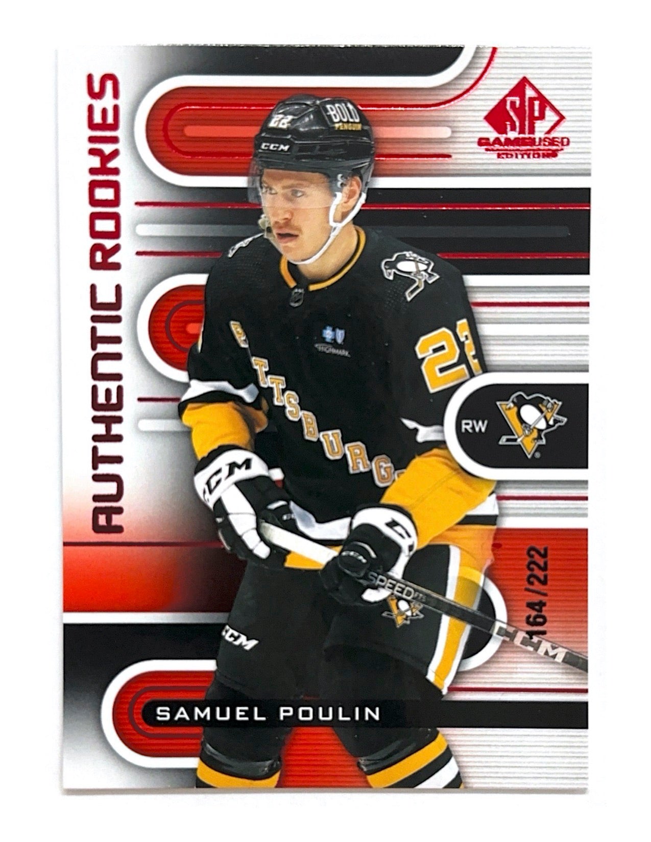 Samuel Poulin 2022-23 Upper Deck SP Game Used Authentic Rookies #228 - 164/222