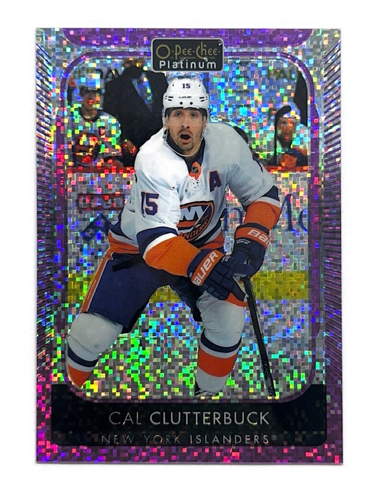 Cal Clutterbuck 2021-22 O-Pee-Chee Platinum Violet Pixels #95 - 010/299