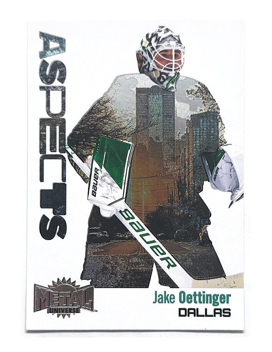 Jake Oettinger 2022-23 Upper Deck Skybox Metal Universe Aspects #A-14
