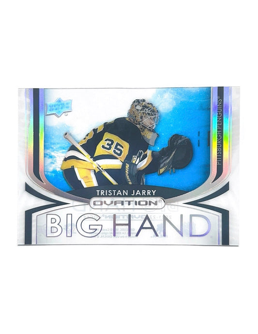 Tristan Jarry 2021-22 Upper Deck Ovation Big Hand #BH-11
