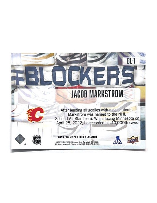 Jacob Markstrom 2022-23 Upper Deck Allure Blockers #BL-1
