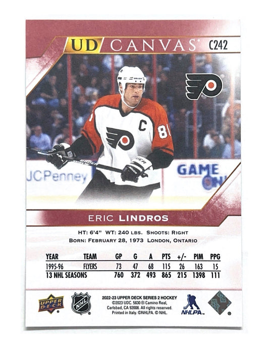 Eric Lindros 2022-23 Upper Deck Series 2 Retired Canvas #C242