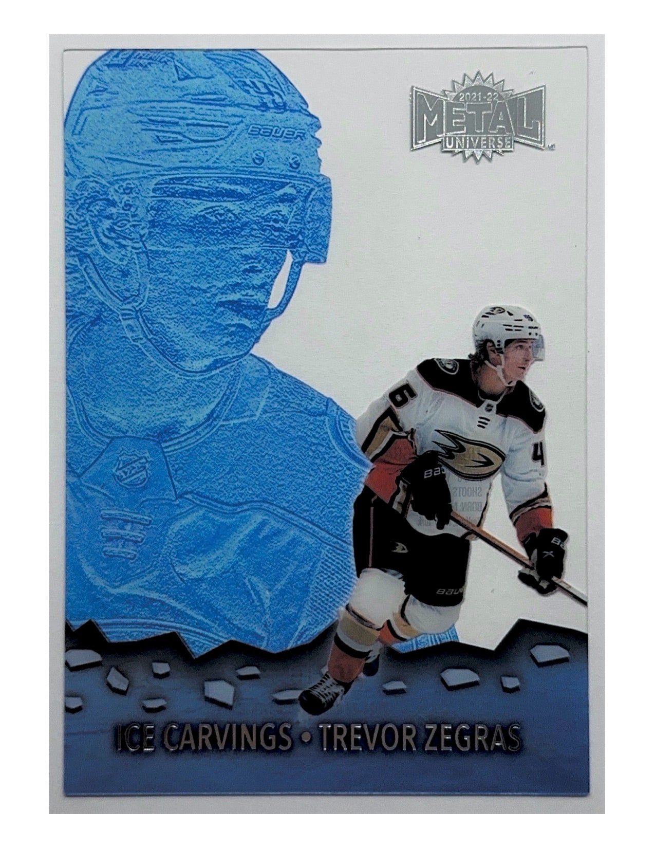 Trevor Zegras 2021-22 Upper Deck Skybox Metal Universe Ice Carvings #IC-16