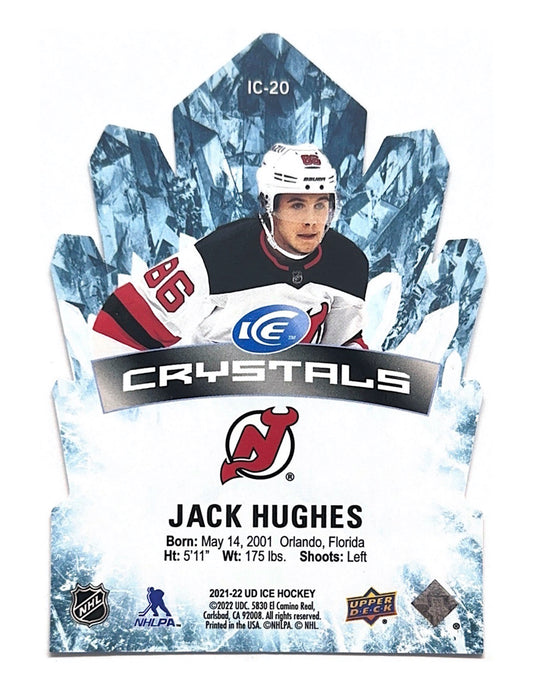 Jack Hughes 2021-22 Upper Deck Ice Crystals #IC-20