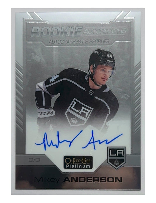 Mikey Anderson 2020-21 O-Pee-Chee Platinum Rookie Autographs #R-MA