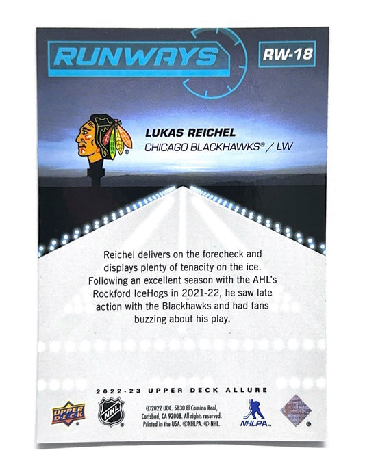 Lukas Reichel 2022-23 Upper Deck Allure Runways Rookie #RW-18