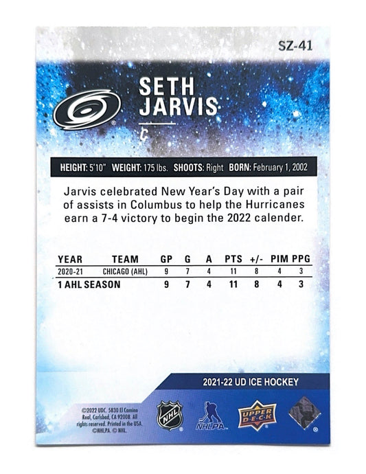 Seth Jarvis 2021-22 Upper Deck Ice Subzero Rookies #SZ-41 - 193/999