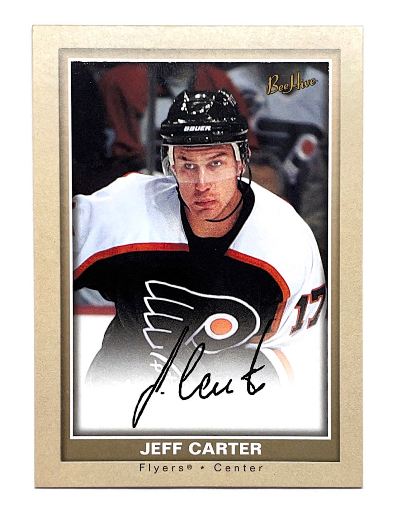 Jeff Carter 2005-06 Upper Deck Bee Hive Beige Facsimile Autograph #103