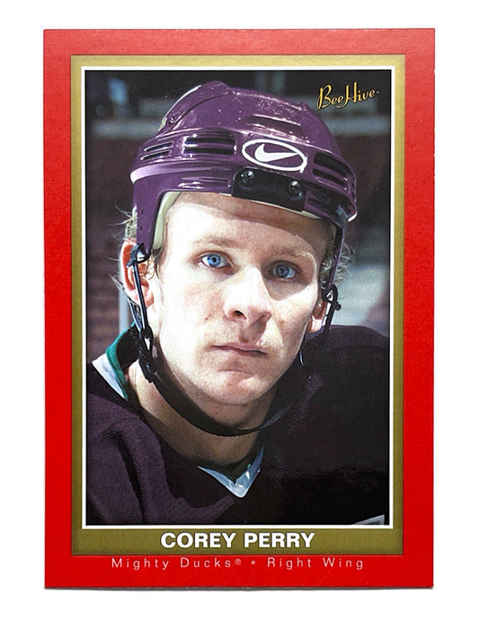 Corey Perry 2005-06 Upper Deck Bee Hive Red Portrait Rookie #104