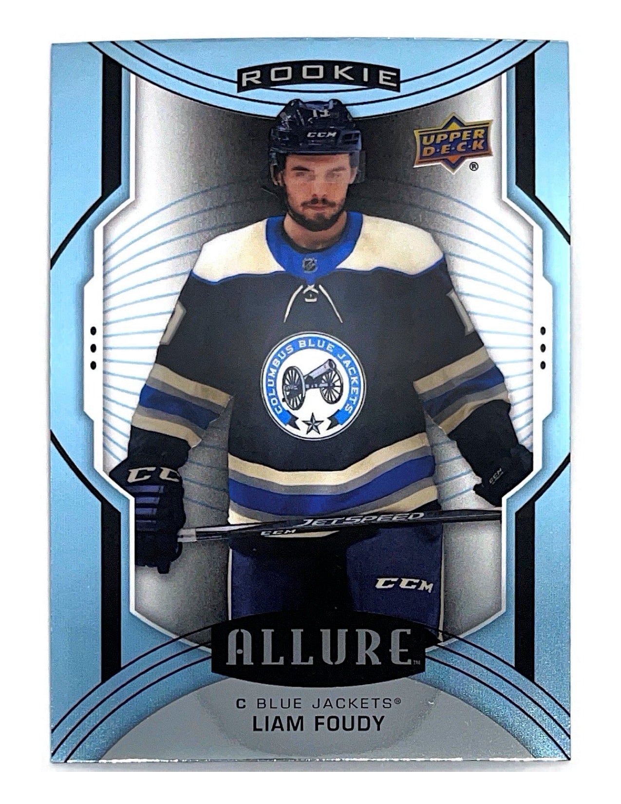 Liam Foudy 2020-21 Upper Deck Allure Rookie Blue Short Print #106