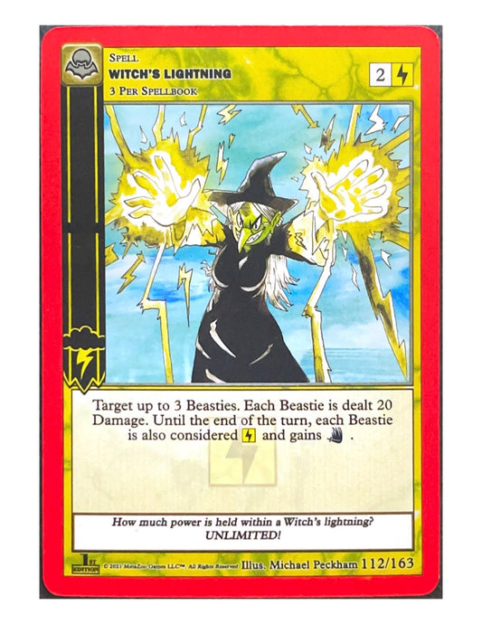 Witch's Lightning 112/163 Uncommon - 1st Edition