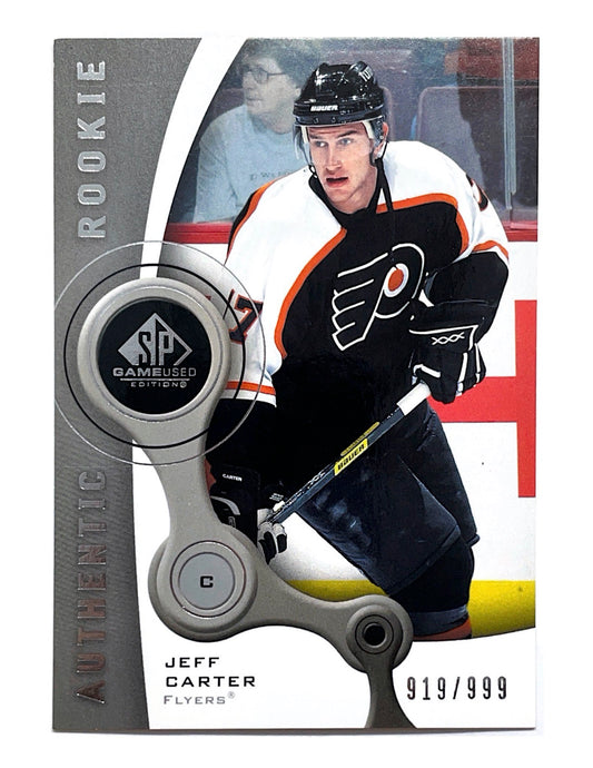 Jeff Carter 2005-06 Upper Deck SP Game Used Authentic Rookie #113 - 919/999