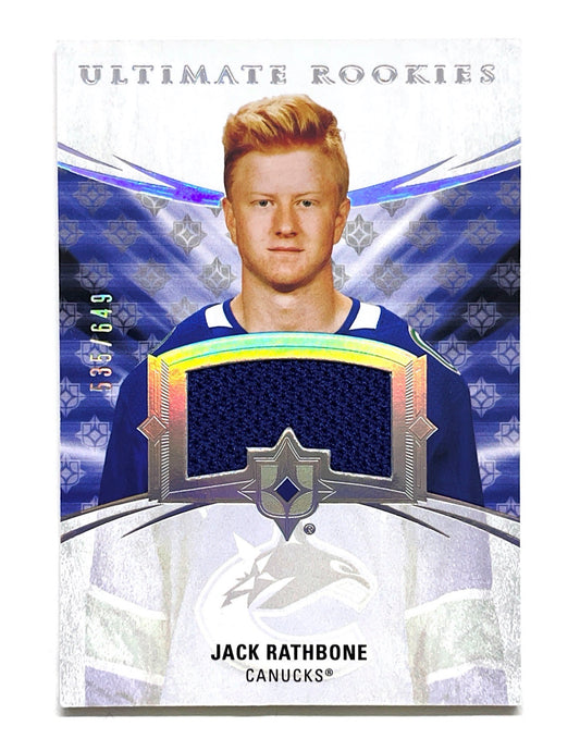 Jack Rathbone 2020-21 Upper Deck Ultimate Collection Ultimate Rookies Jersey #113 - 535/649