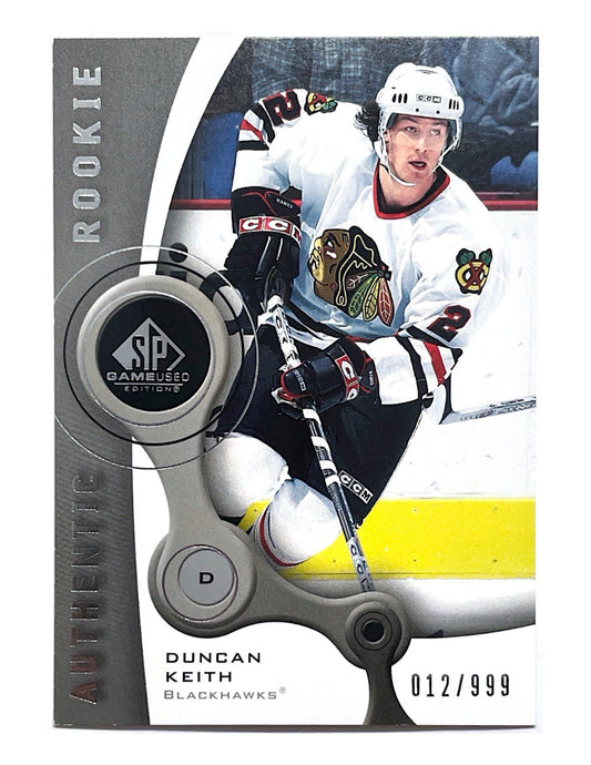 Duncan Keith 2005-06 Upper Deck SP Game Used Authentic Rookie #114 - 012/999