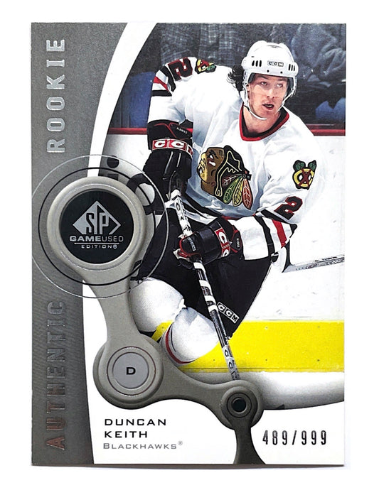 Duncan Keith 2005-06 Upper Deck SP Game Used Authentic Rookie #114 - 489/999