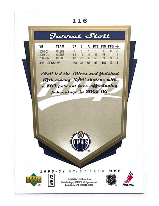 Jarret Stoll 2006-07 Upper Deck MVP Gold Scripts #116 - 014/100
