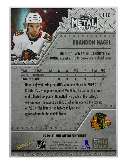 Brandon Hagel 2020-21 Upper Deck Skybox Metal Universe Rookies #116