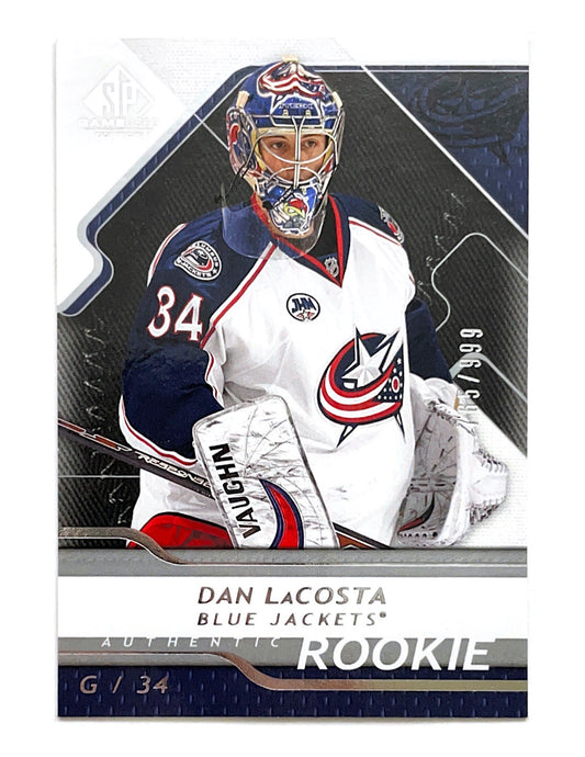 Dan LaCosta 2008-09 Upper Deck SP Game Used Authentic Rookie #117 - 765/999