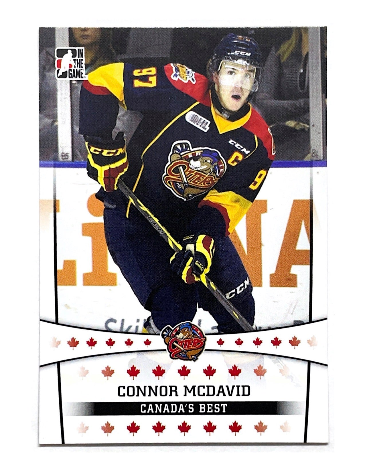 Connor Mcdavid 2014-15 Leaf In The Game Canada's Best #11