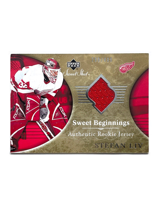 Stefan Liv 2006-07 Upper Deck Sweet Shot Sweet Beginnings Authentic Rookie Jersey #122 - 298/499