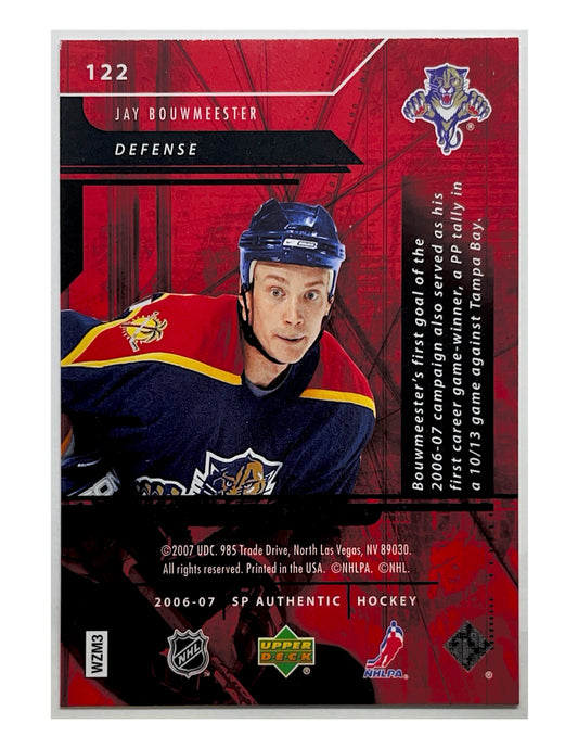 Jay Bouwmeester 2006-07 Upper Deck SP Authentic SP Notables Gold #122 - 017/100