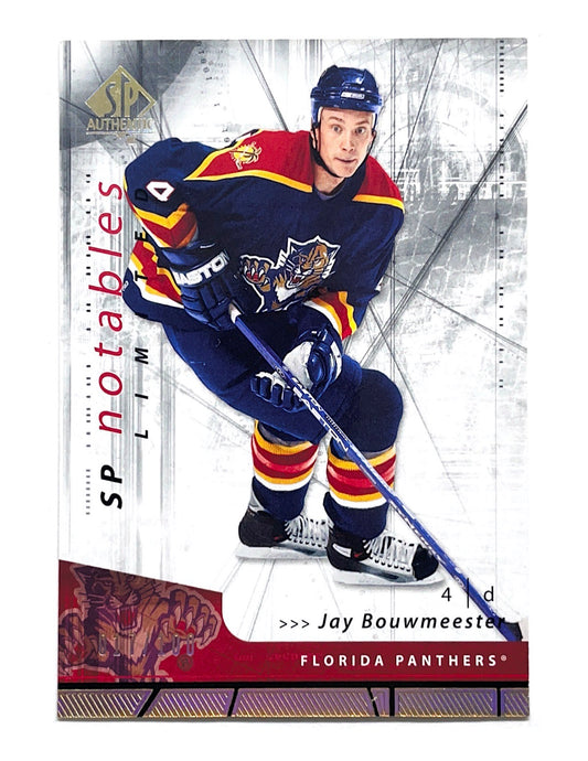 Jay Bouwmeester 2006-07 Upper Deck SP Authentic SP Notables Gold #122 - 017/100
