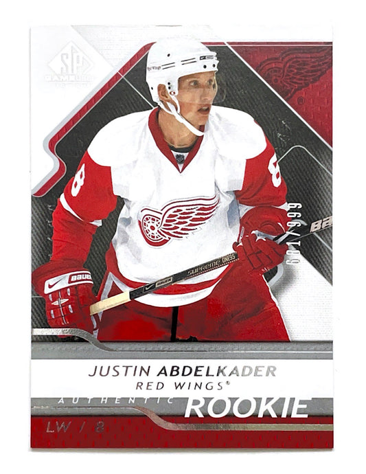 Justin Abdelkader 2008-09 Upper Deck SP Game Used Authentic Rookie #134 - 681/999