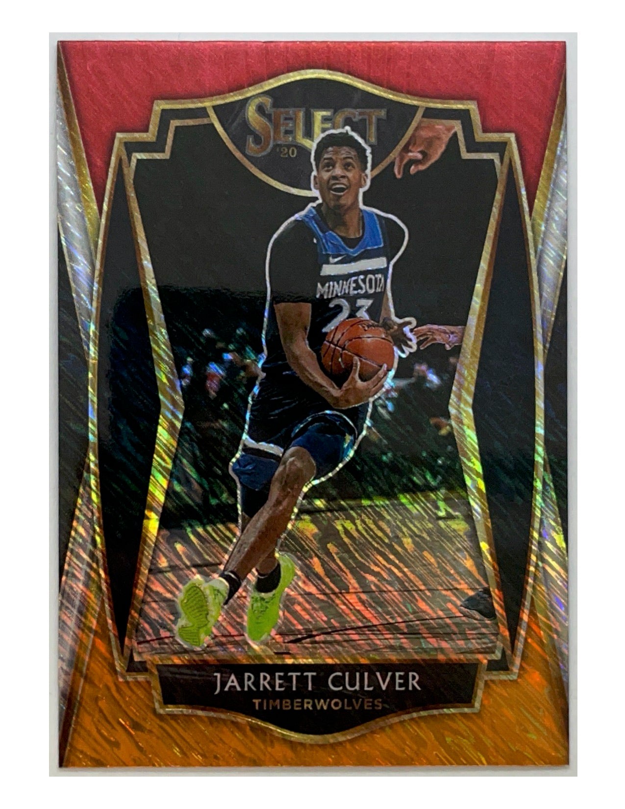 Jarrett Culver 2020-21 Panini Select Premier Level Red White Orange Shimmer #136