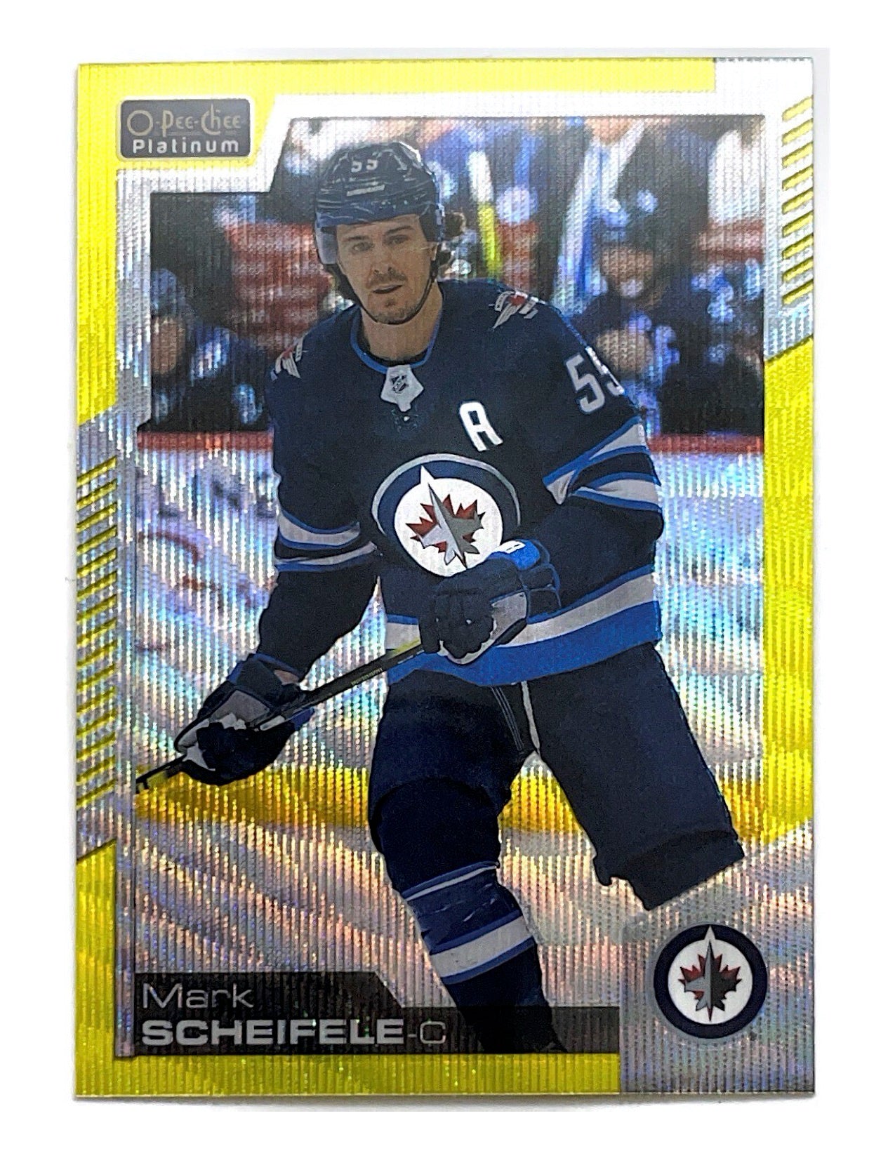 Mark Scheifele 2020-21 O-Pee- Chee Platinum Neon Yellow Surge #137