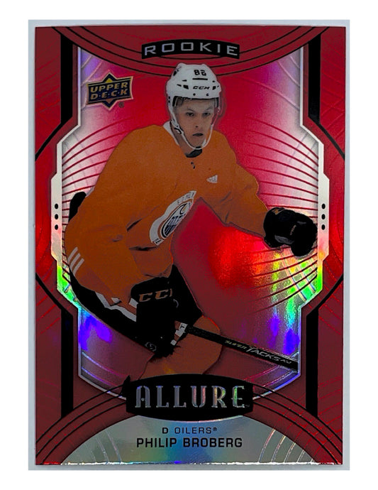 Philip Broberg 2020-21 Upper Deck Allure Rookie Red Rainbow Short Print #138