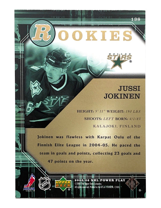 Jussi Jokinen 2005-06 Upper Deck Power Play Rookies #138