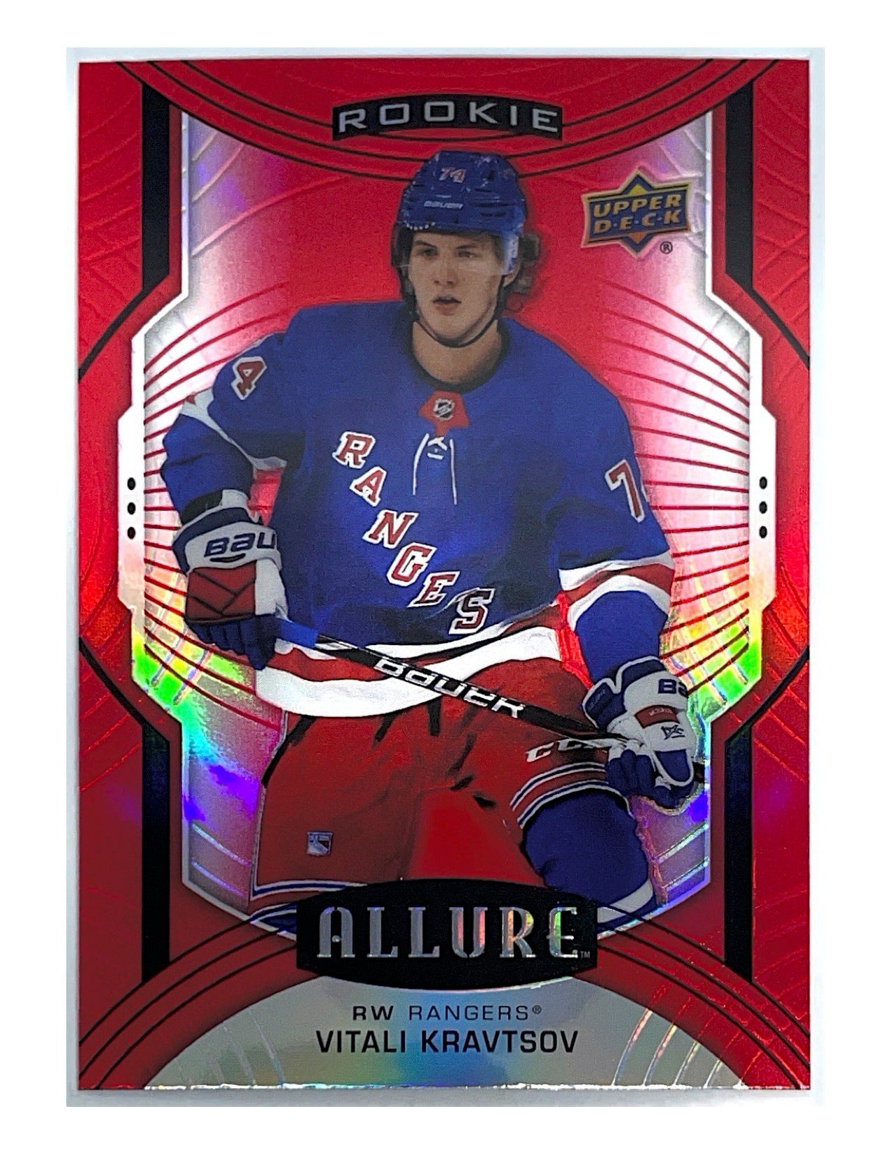 Vitali Kravtsov 2020-21 Upper Deck Allure Rookie Red Rainbow Short Print #139