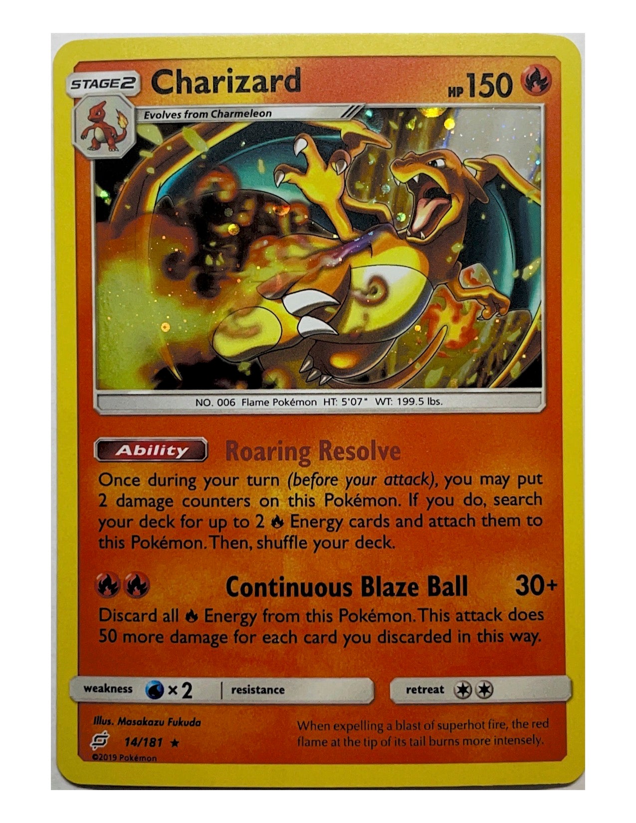 Charizard 14/181 Holo Rare - Team Up