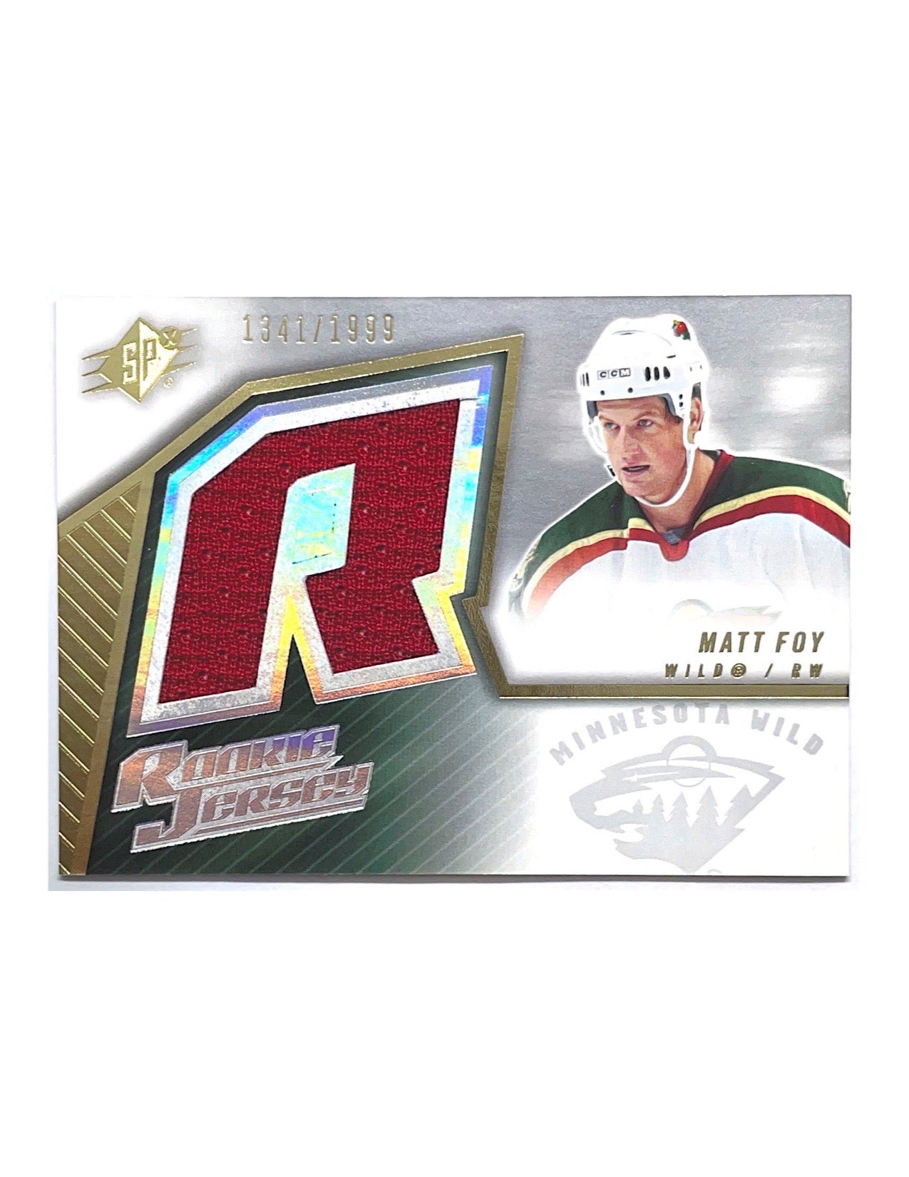 Matt Foy 2005-06 Upper Deck SPX Rookie Jersey #153 - 1341/1999