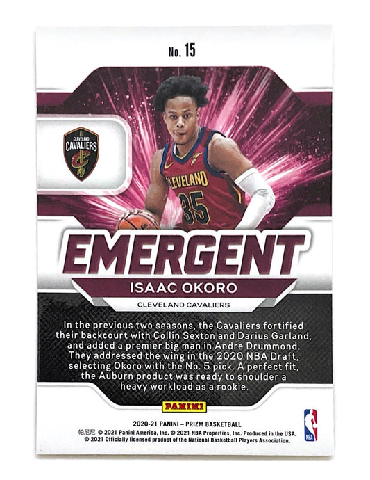 Isaac Okoro 2020-21 Panini Prizm Emergent Rookie #15