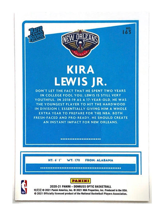Kira Lewis Jr. 2020-21 Panini Donruss Optic Rated Rookie #163