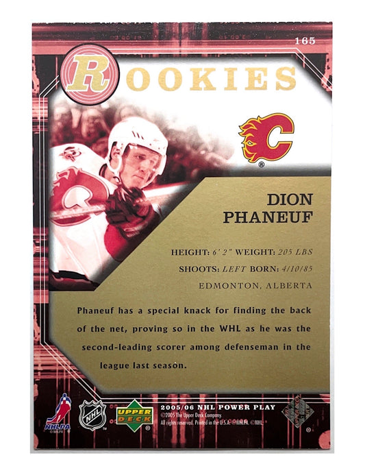 Dion Phaneuf 2005-06 Upper Deck Power Play Rookies #165