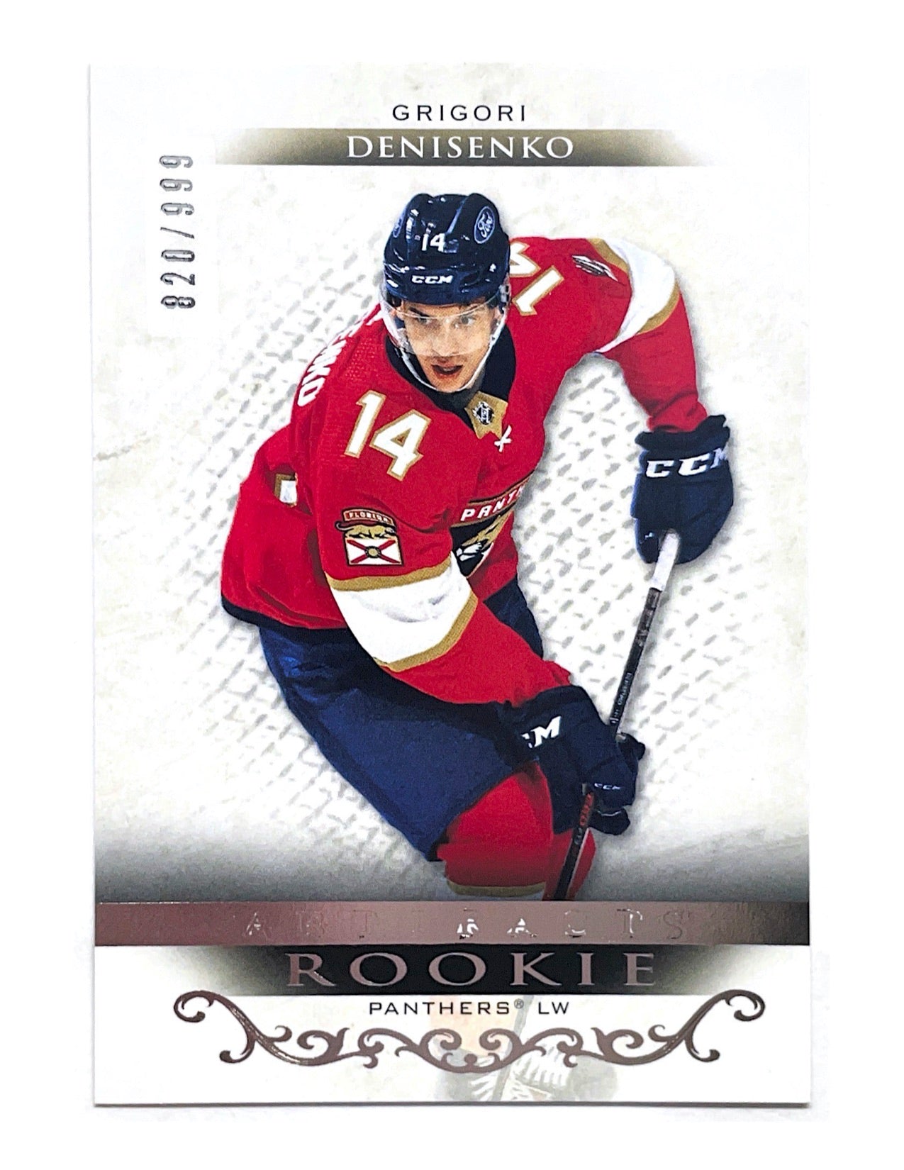 Grigori Denisenko 2021-22 Upper Deck Artifacts Rookie #165 - 820/999