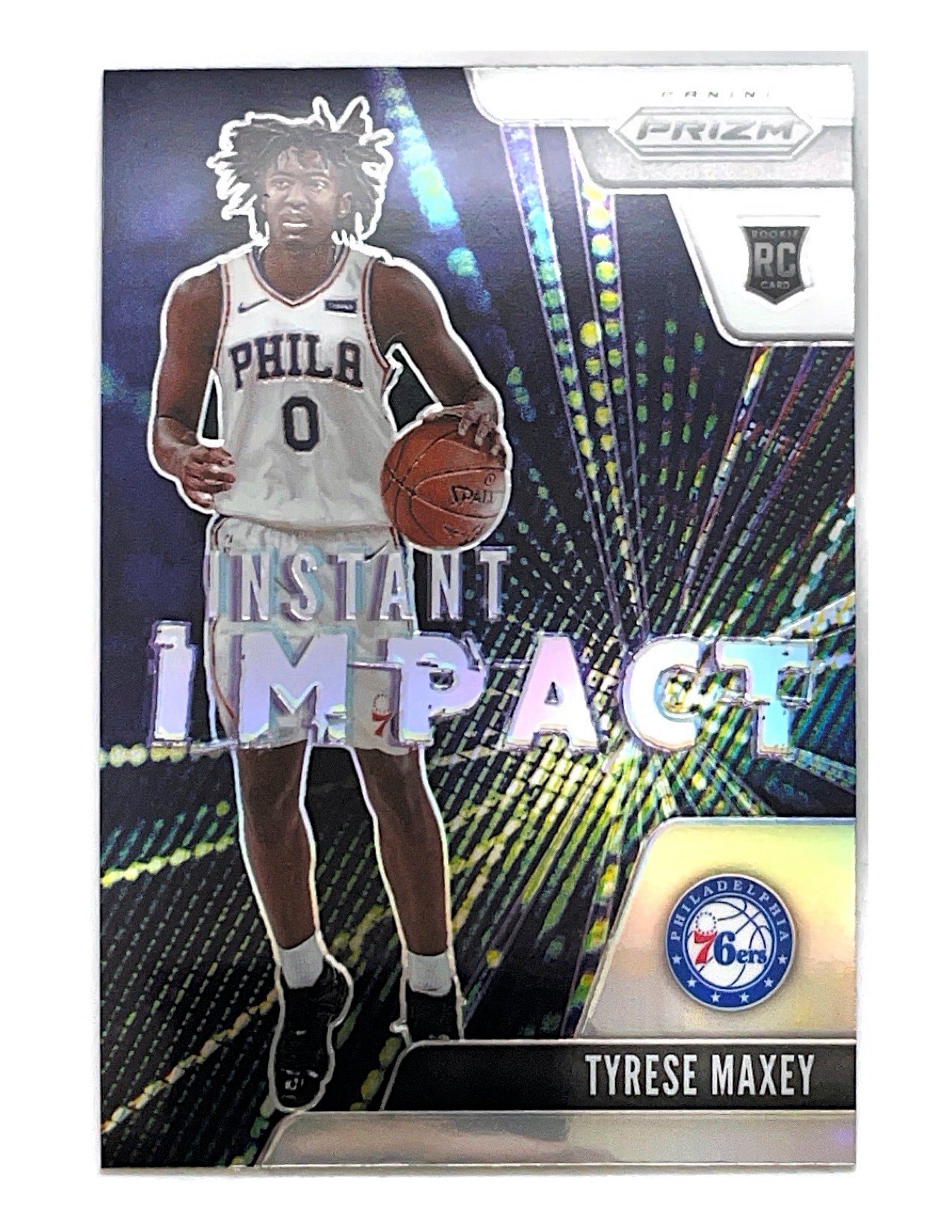 Tyrese Maxey 2020-21 Panini Prizm Instant Impact Silver Rookie #16