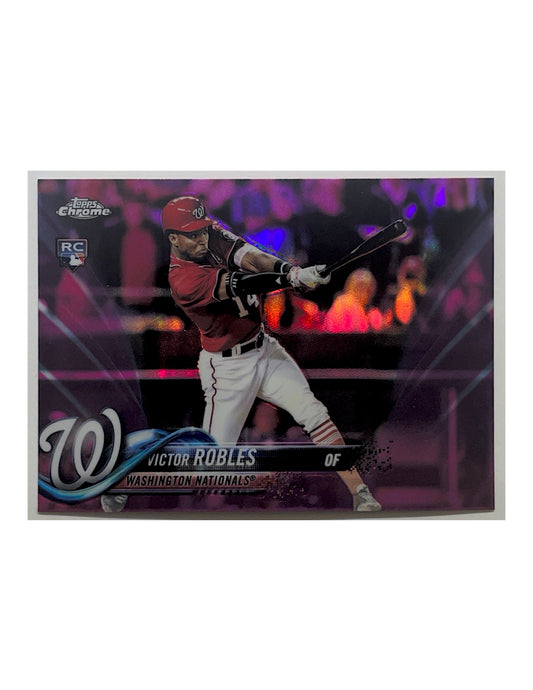 Victor Robles 2018 Topps Chrome Pink Refractor Rookie #175