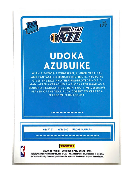 Udoka Azubuike 2020-21 Panini Donruss Optic Rated Rookie #177