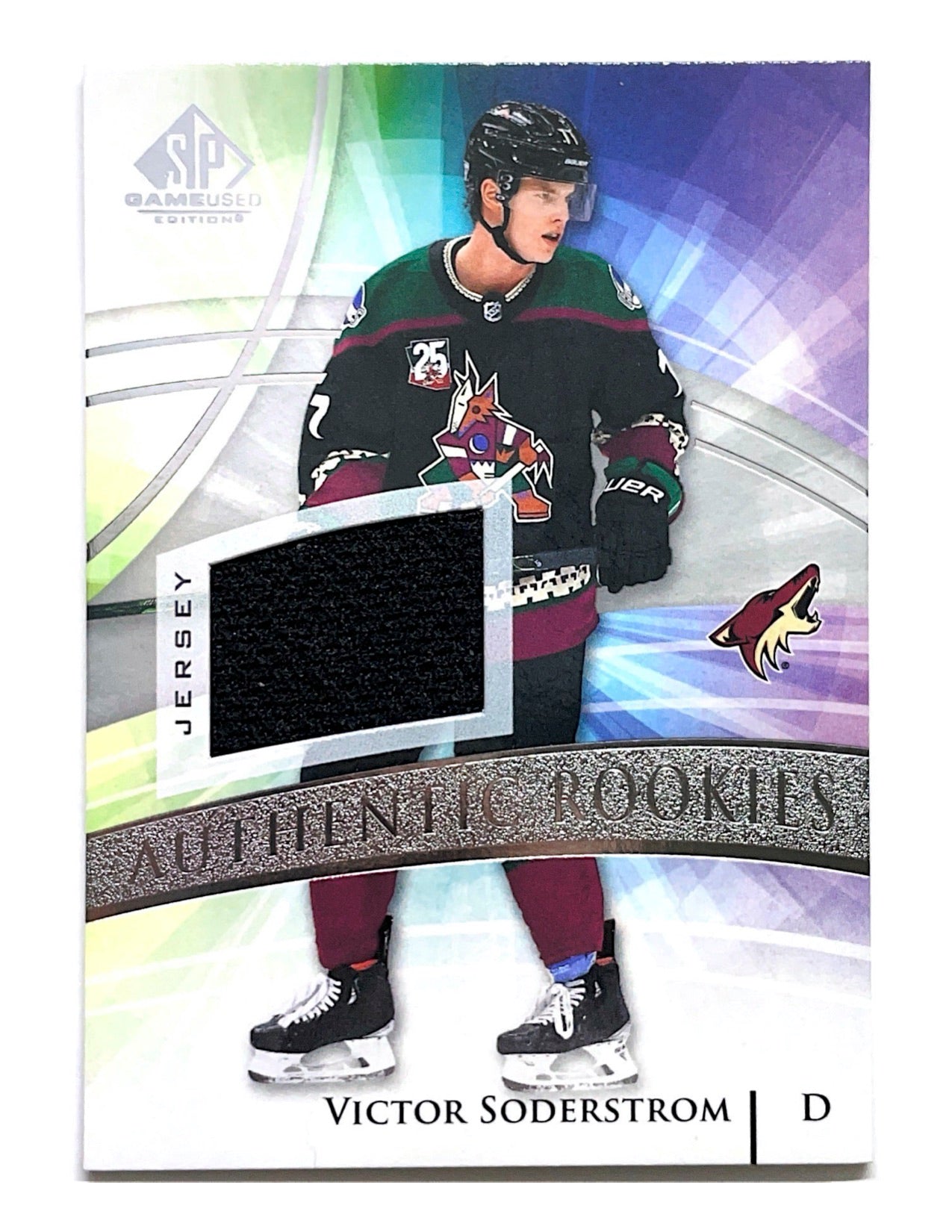 Victor Soderstrom 2020-21 Upper Deck SP Game Used Authentic Rookies Jersey #178