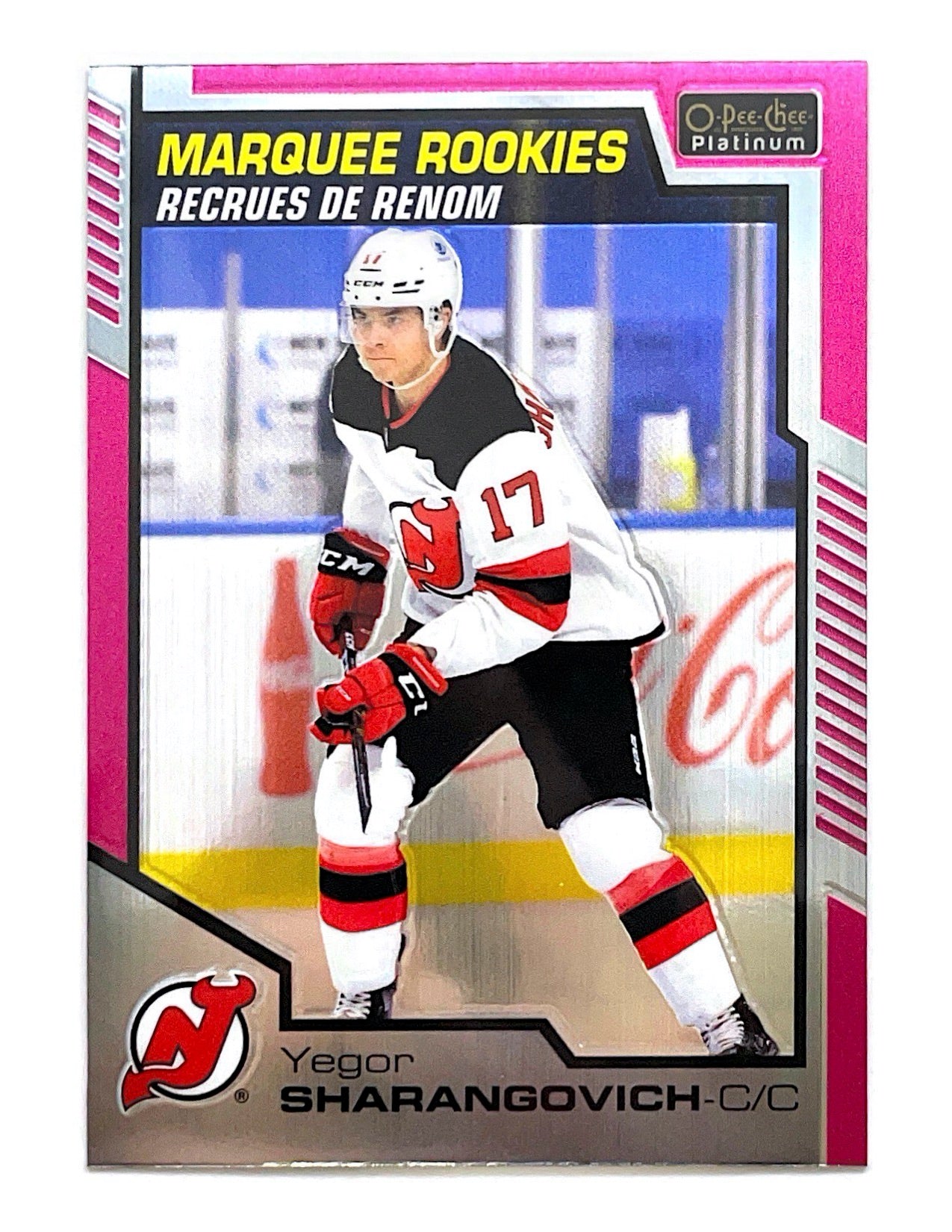 Yegor Sharangovich 2020-21 O-Pee-Chee Platinum Matte Pink #178